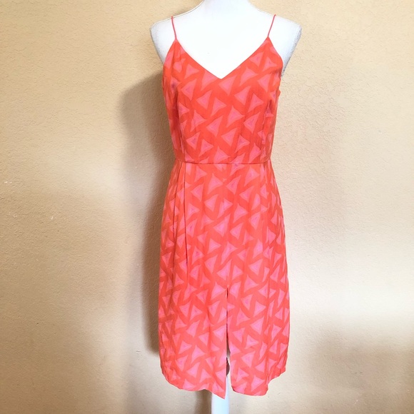 Broadway & Broome L Orange Spaghetti Strap Dress - Picture 1 of 5